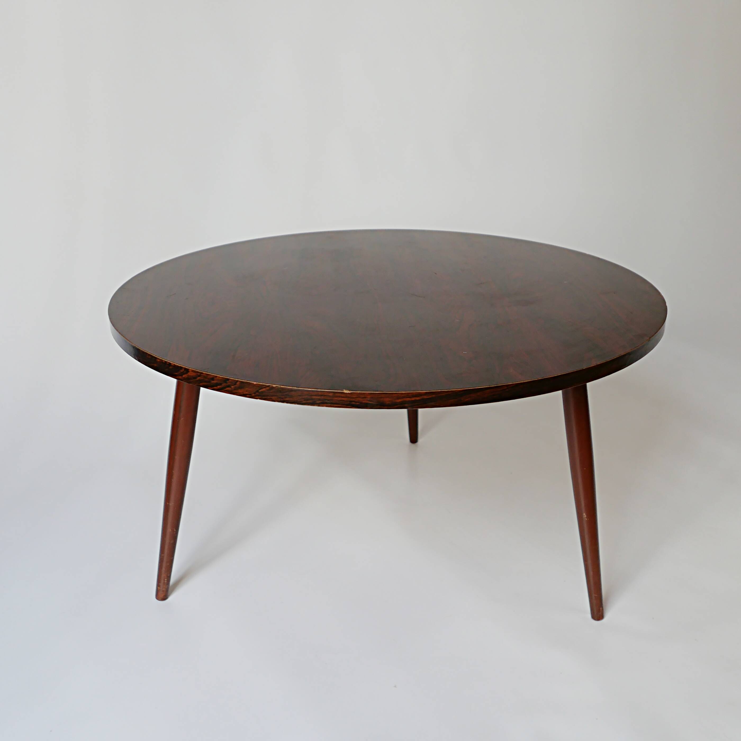 vintage coffee table design 1960 in rosewood wood 60s 70s