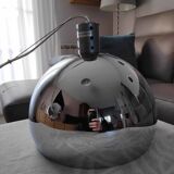 Magnificent vintage chrome pendant light