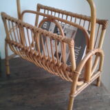 Rattan magazine holders