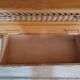 Commode bois et rotin vintage années 50
