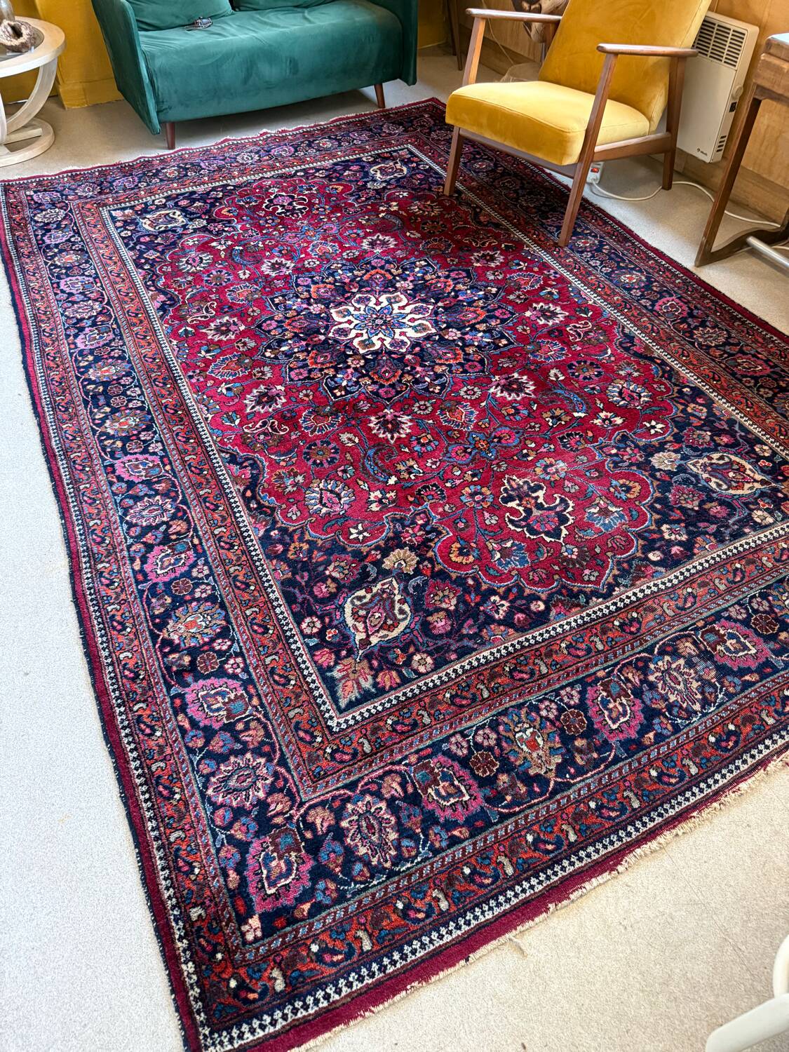 Large vintage Persian rug