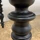Table à manger classique en bois, pieds noirs, 12 couverts