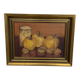 Oil painting on canvas, still life with fruits and pot, nuts, signed, George Cros, signed