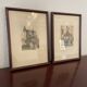 Two small framed prints representing Nantes