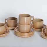 Modernist Brenne stoneware coffee cups