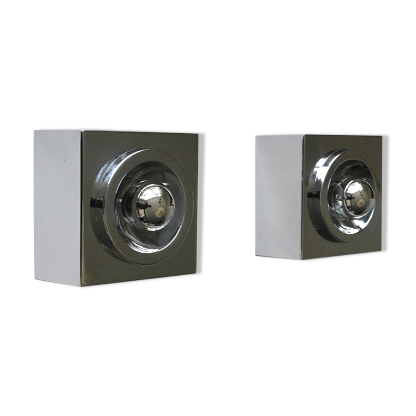 Pair of Italian wall lights, 60s