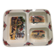 Magnificent compartmentalized dish from Obernai Sarreguemines