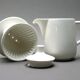 Cafetière et filtre melitta blancs en céramique, années 60