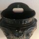 Vintage outdoor wall basin in cast iron green paint