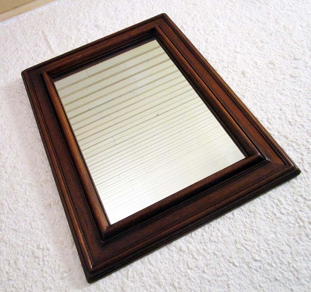 Ancient solid oak mirror