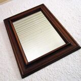Ancient solid oak mirror