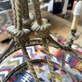 Brass chandelier from the early 20th century.