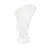 Crystal vase of torsadee shaped valves