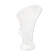 Crystal vase of torsadee shaped valves