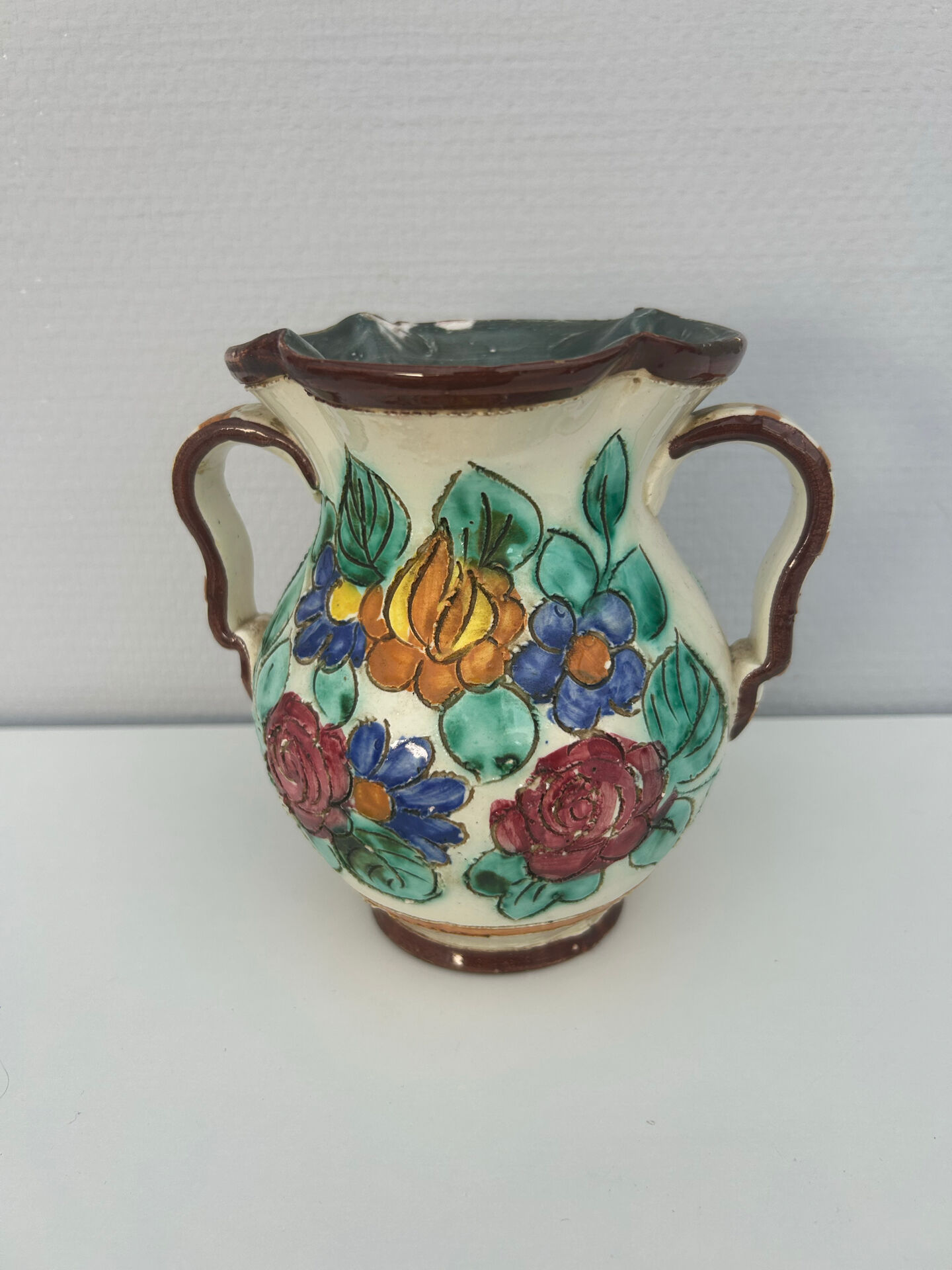 Vintage ceramic vase signed Cerart Monaco