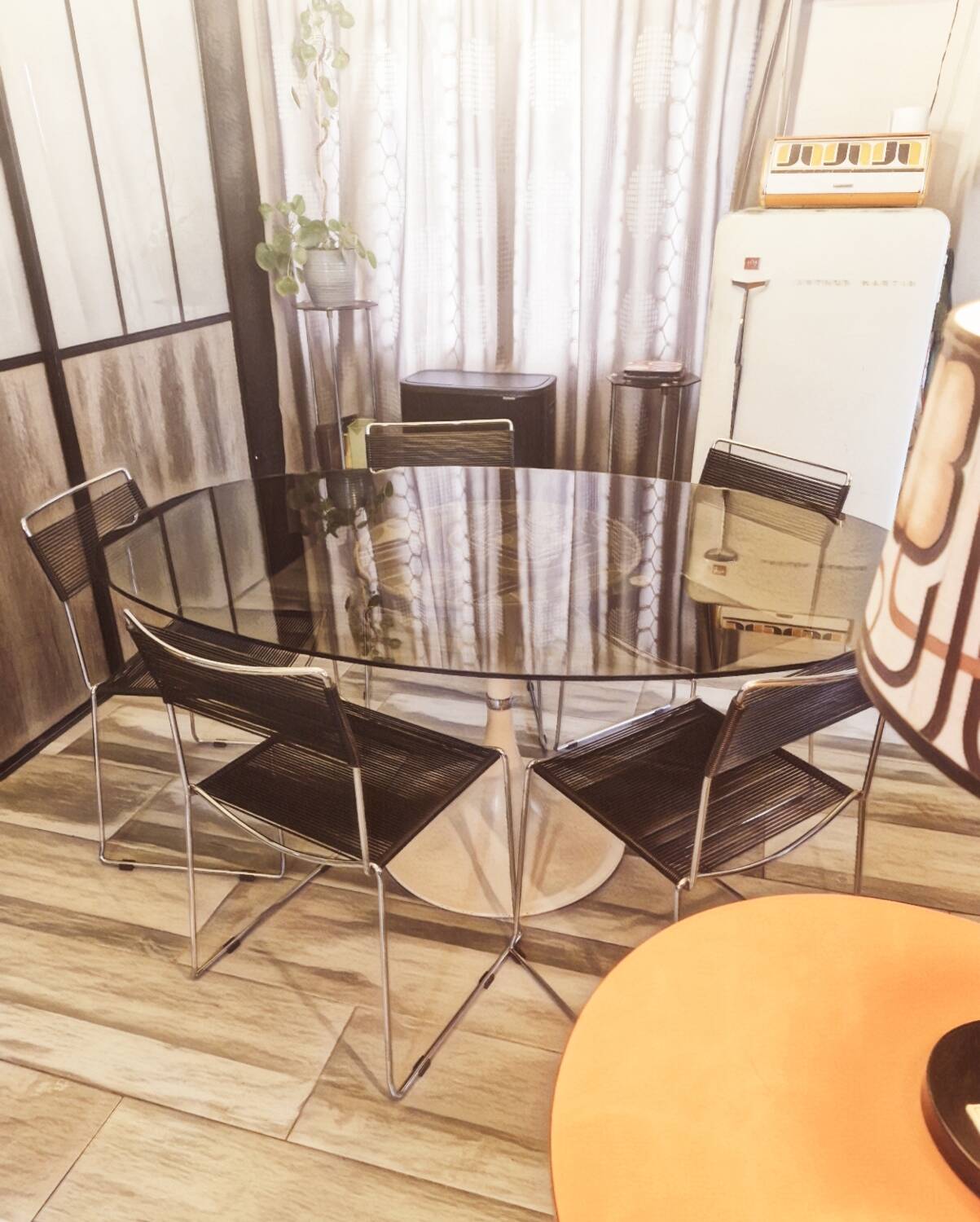 Set of 5 spaghetti chairs by giandomenico belotti for alias vintage 1980