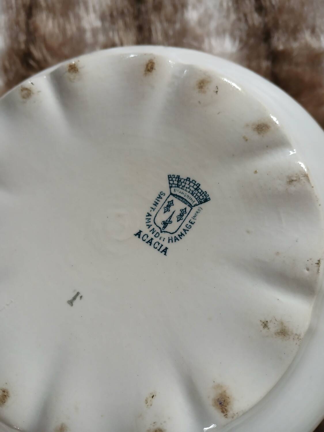 Antique soup tureen in ironstone