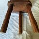Tabouret de ferme en bois massif