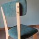 Green bistro chair with houndstooth pattern