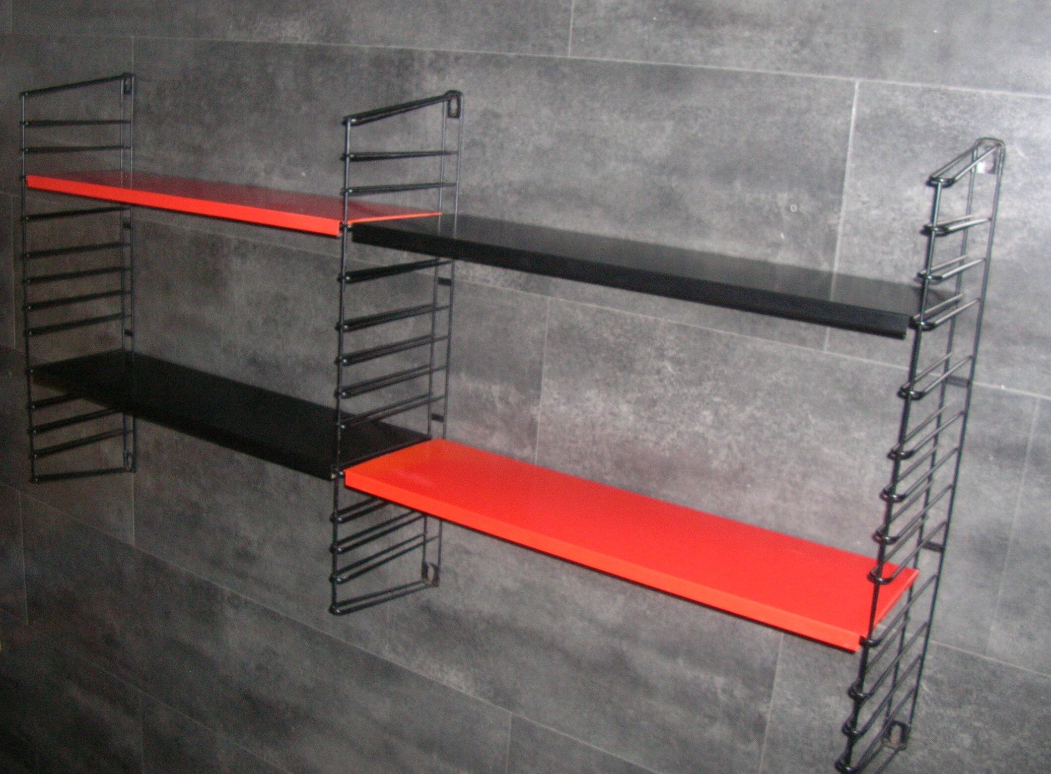 Tomado double-width wall shelf