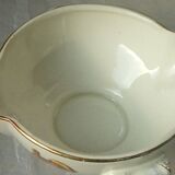Faience sauce boat decor vegetables 4 seasons