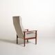 Scandinavian teak reading armchair, 1960s