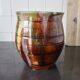 Cache-pot en céramique vernissée style provençal