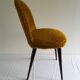 Vintage mustard barrel chair