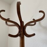 Wooden parrot coat rack