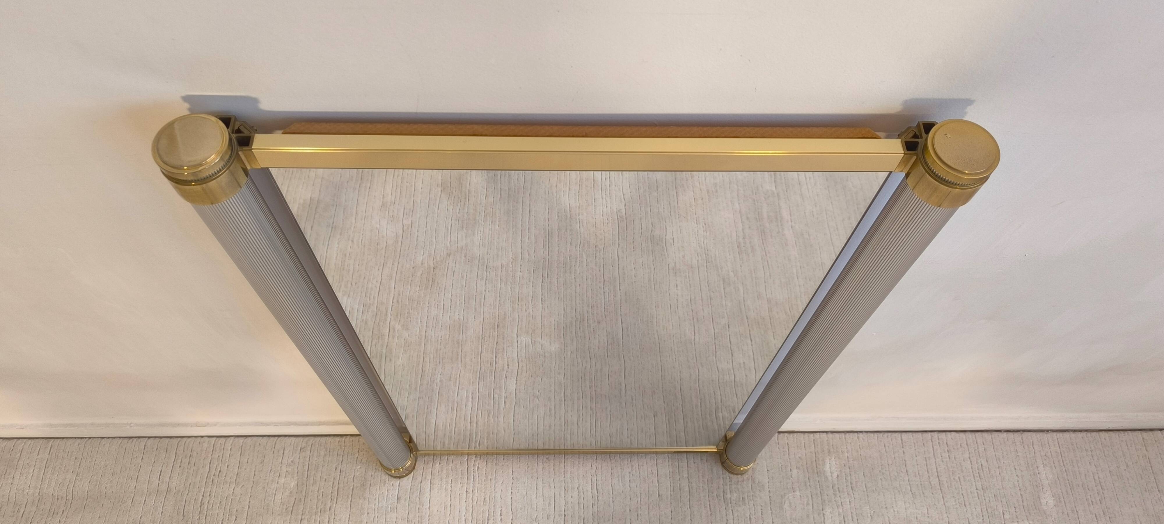 Very beautiful authentic mirror from the 1970s signed Pierre Vandel Paris.