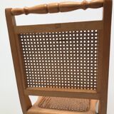 Pair vintage cannesy folding chairs