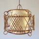 Suspension rotin vintage