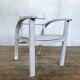Fauteuil vintage pour enfant blanc, gris clair 1950