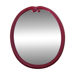 Miroir ovale, fonte émaillée