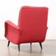 Vintage armchair in fabric and wood, Italy, 1950s