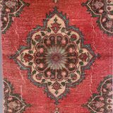 Distressed turkish runner 400x81 cm wool vintage tribal rug