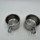 Lot tasses inox vintage