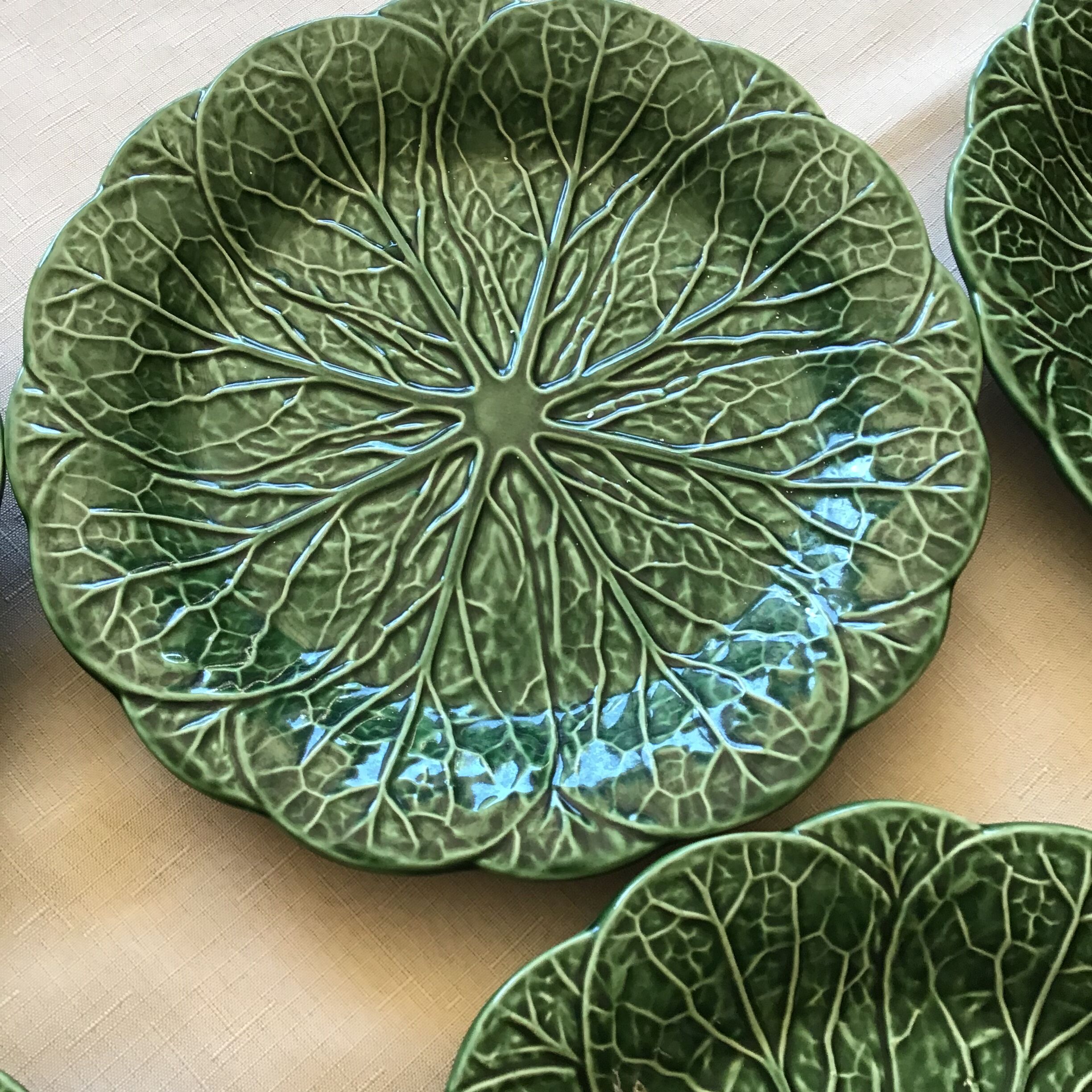 6 plates green slurry cabbage leaf