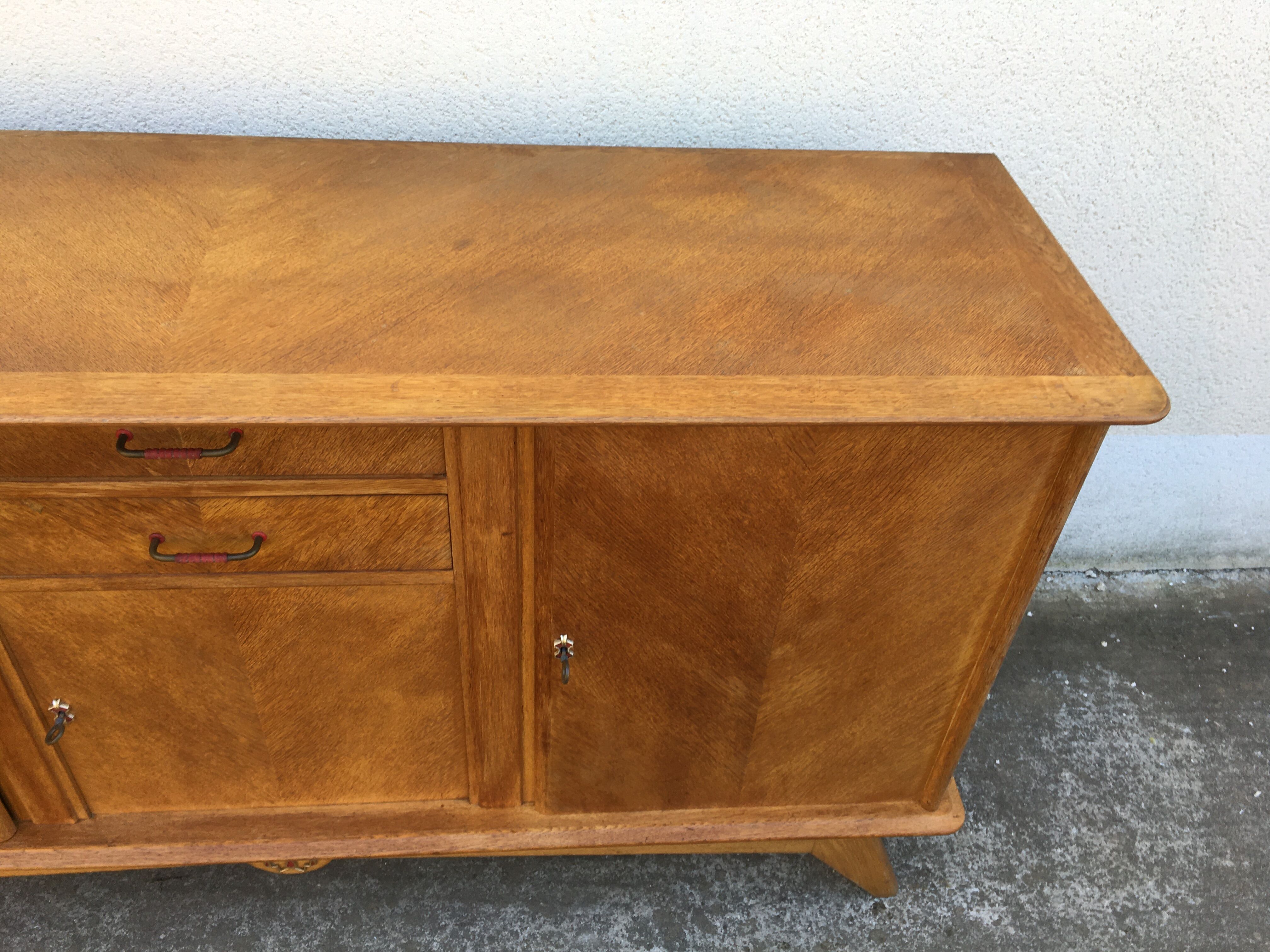 Buffet enfilade vintage feet compass year 50