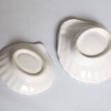 Duo of scallop shell ramekins