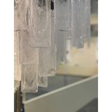 Contemporary Strips “Listelli Alabastro” Murano Glass Chandelier