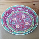 Vintage Mun Chou Longevity Chinese Plates