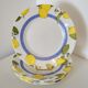 Arcopal Valencia 6 small flat plates décor lemons
