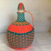 Large vintage decorative floor bottle