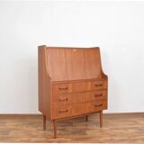 Mid-Century Danish Teak Secretary by Gunnar Nielsen for Tibergaard, 1960s.