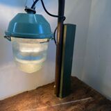 Carpenter's workbench with lamp, trade furniture