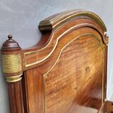 Napoleon bed in mahogany and gilded brass, Empire style