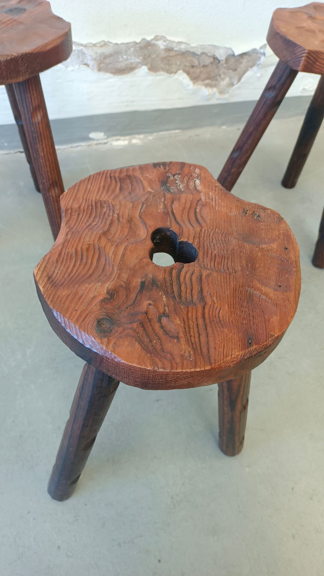 Set of brutalist stools