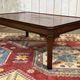 English coffee table in mahogany from the 1950s.