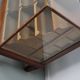 Antique English oak and glass counter/display cabinet, circa 1920-1930